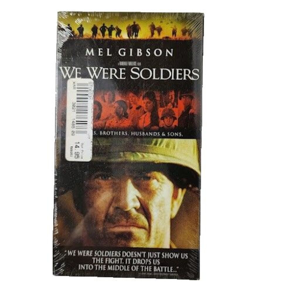 We Were Soldiers VHS 2002 Movie R War Action NEW Sealed Watermark Mel Gibson